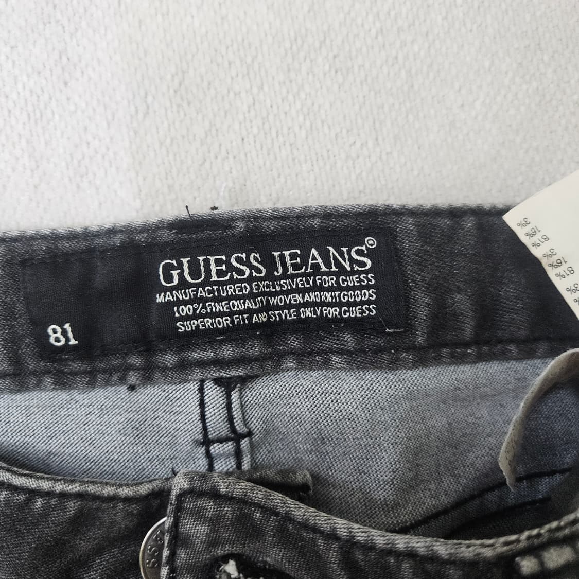 26 게스 흑청 스키니 데님 팬츠 0303Y 상품이미지3