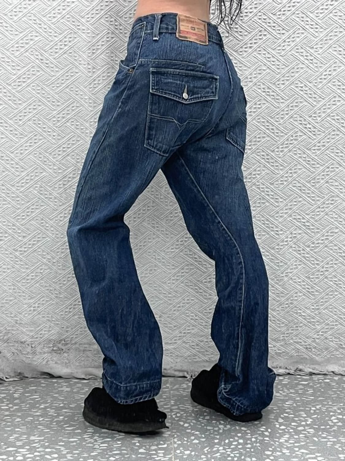 디젤 올드스쿨 빈티지 레트로 워싱 데님팬츠 32인치 C08185 상품이미지1