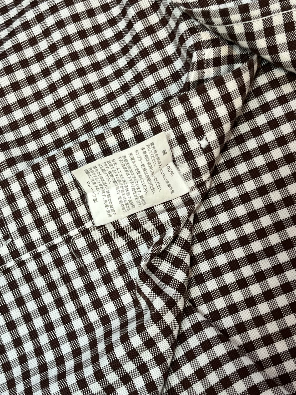 브룩스브라더스 깅엄 체크 셔츠 상품이미지5
