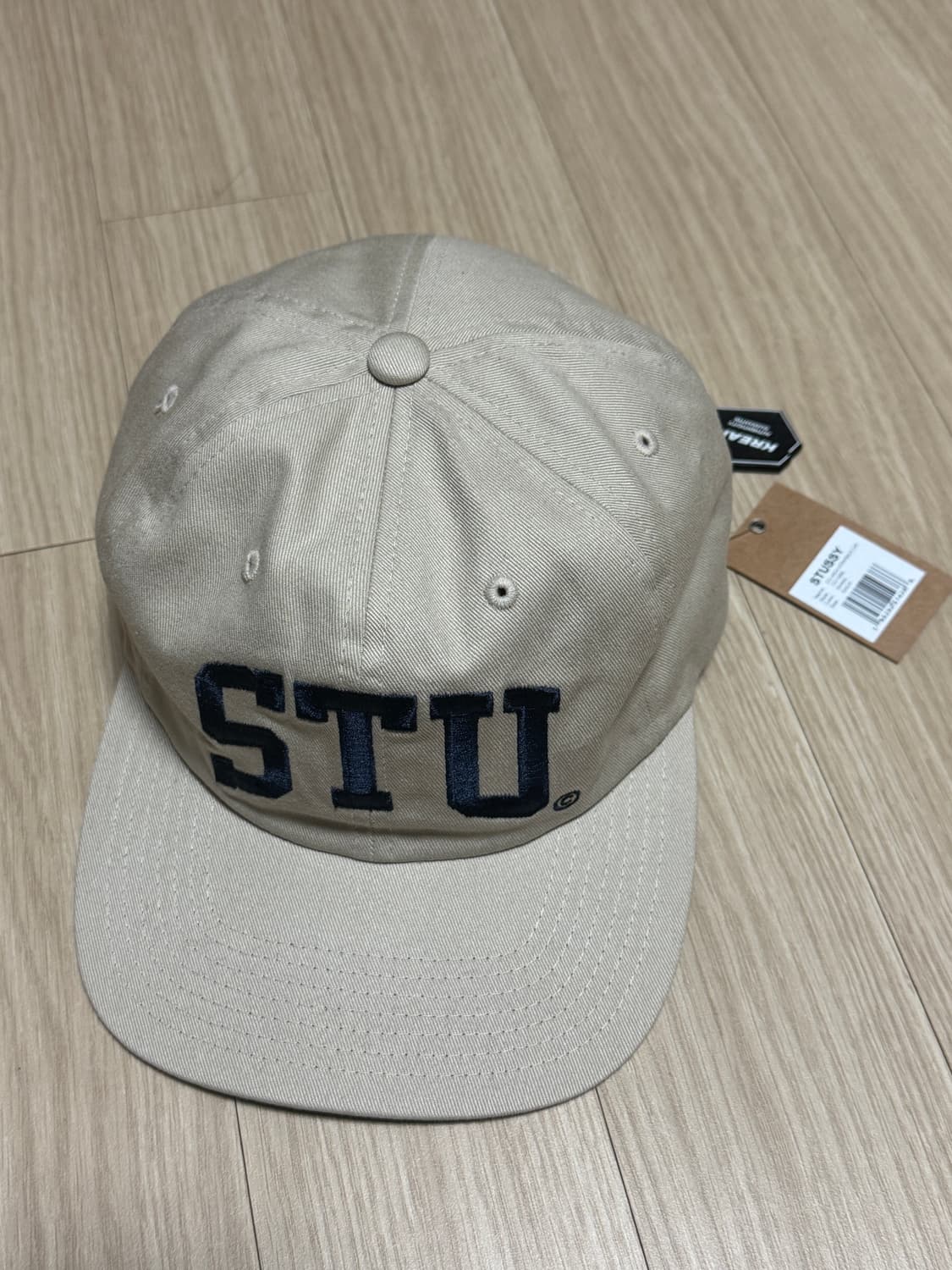 스투시 스투 아치 스트랩백 캡 카키 상품이미지2