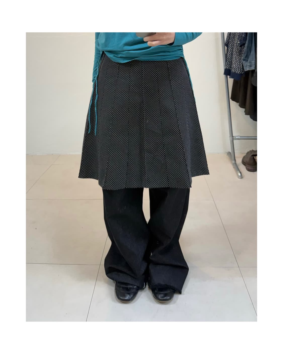빈티지 도트 스커트 상품이미지4