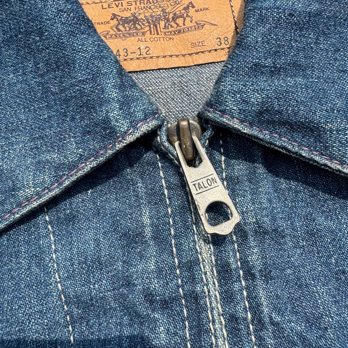 [M] 90s Levis Workers 리바이스 집업 데님 자켓 상품이미지8