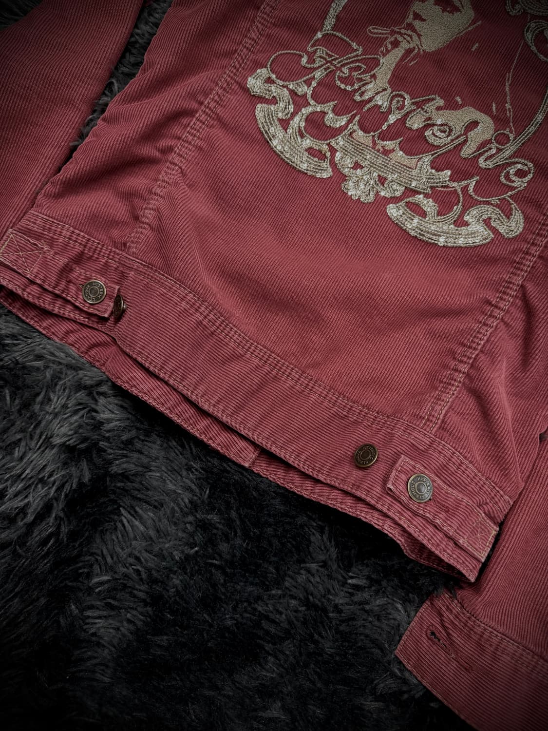 Hysteric Glamour 하트 걸프린팅 코듀로이 크롭 자켓 상품이미지8