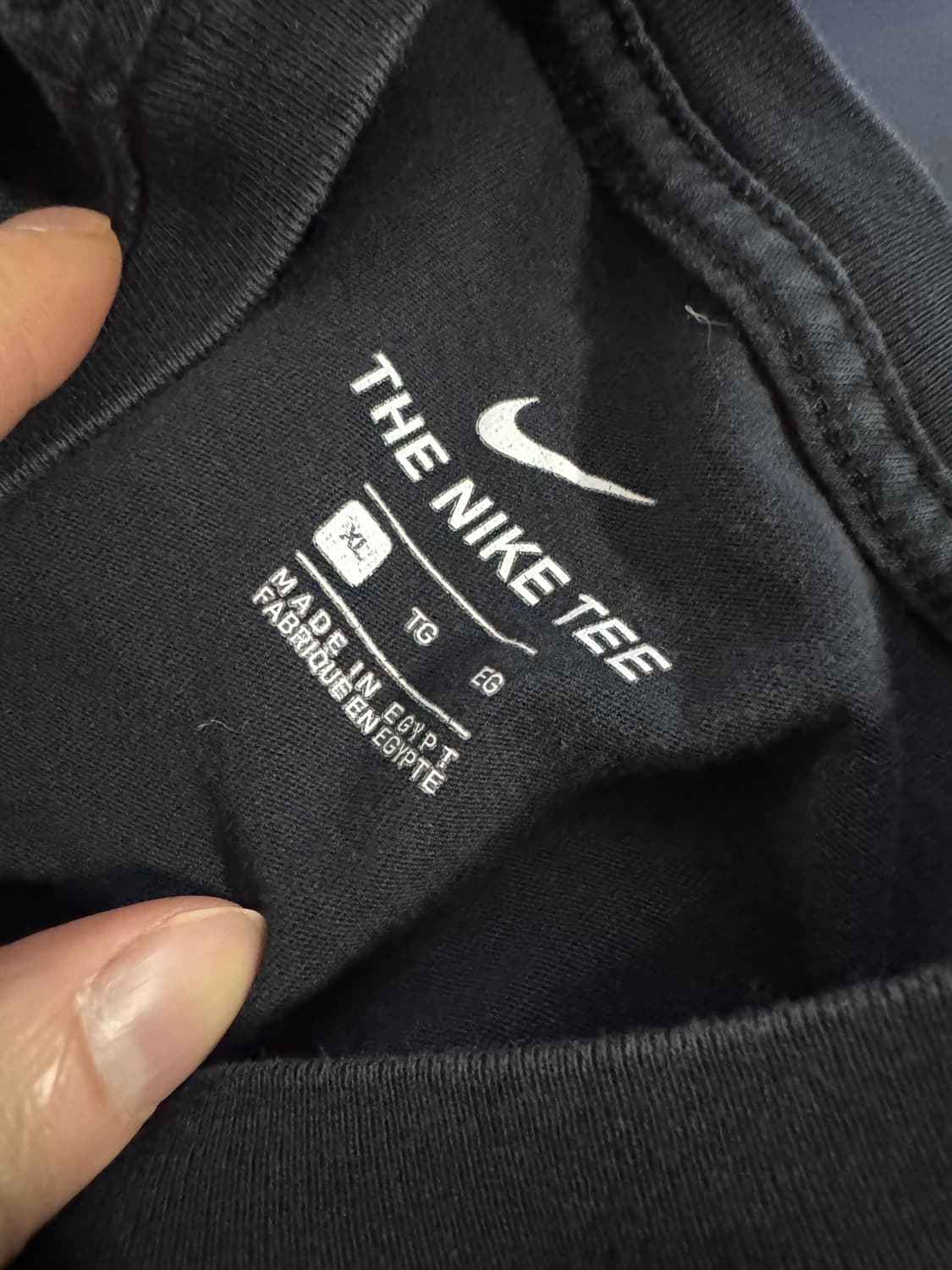 나이키 Nike 테니스 스우시 로고 반팔 티셔츠 M 블랙 상품이미지3