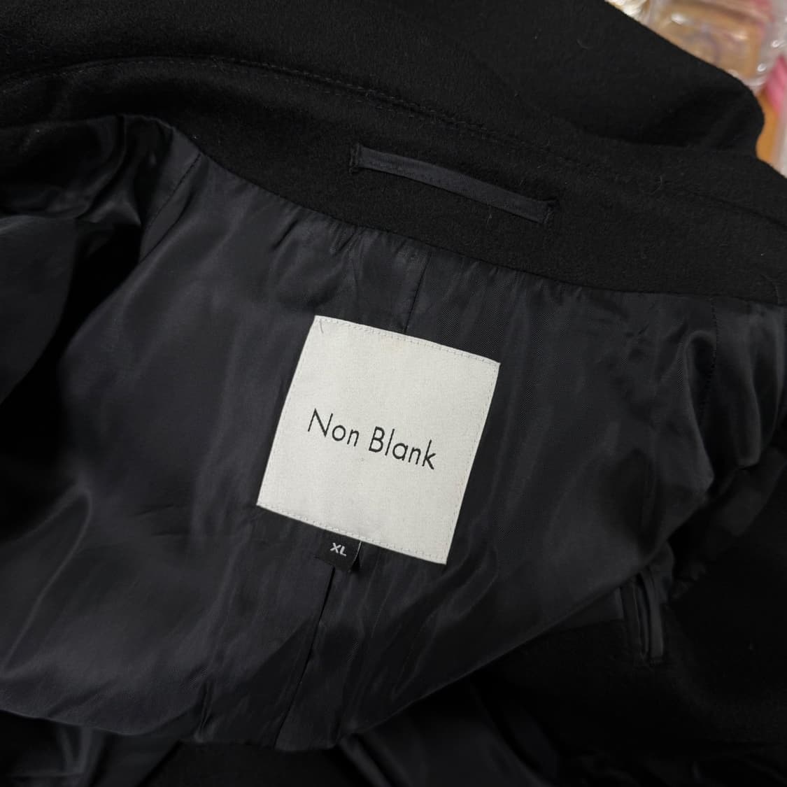 [XL] Non Blank 넌블랭크 울 캐시미어  발마칸 핸드메이드 코트 상품이미지6