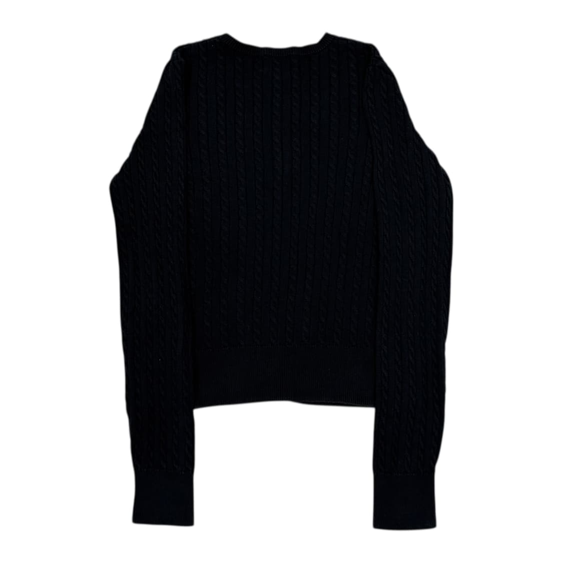 폴로랄프로렌 걸즈 꽈배기 케이블 니트가디건 블랙 L 상품이미지3