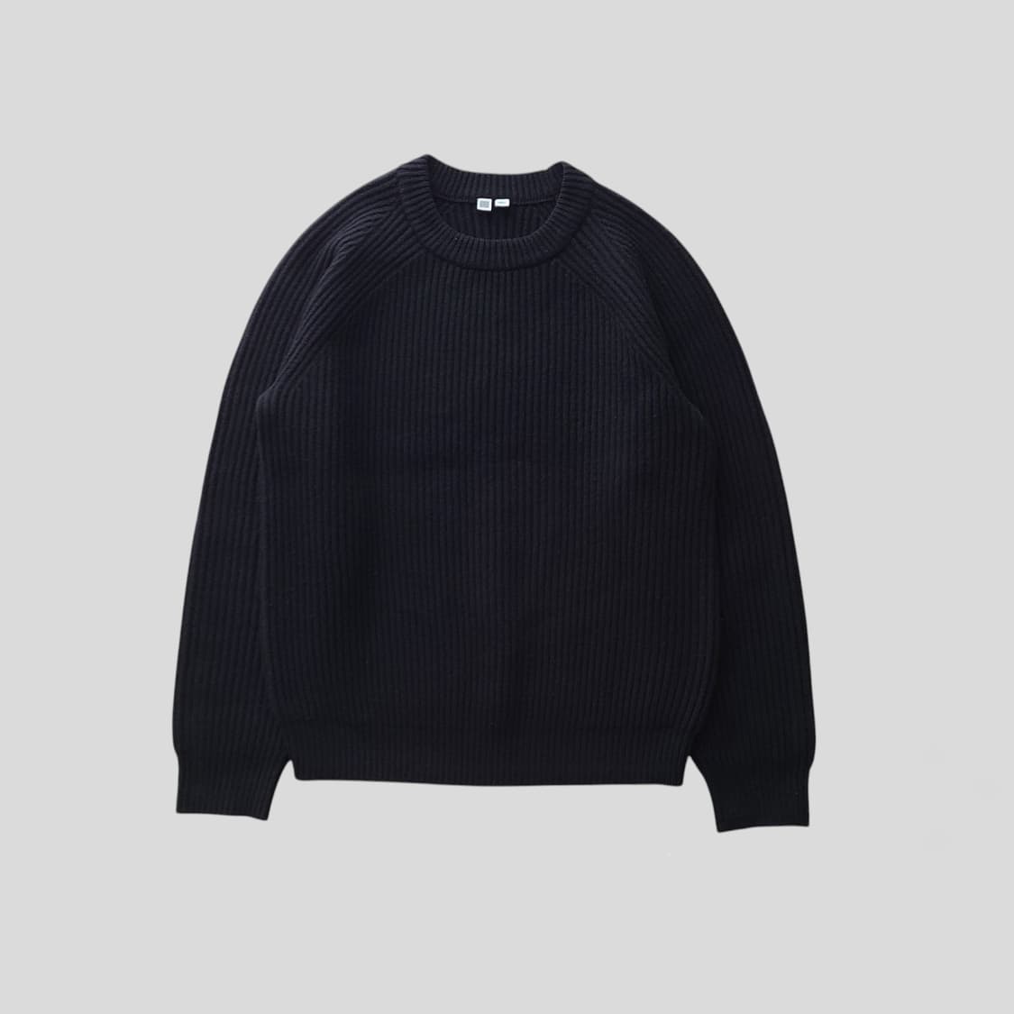 유니클로 U 르메르 울 봉태규 니트 블랙 상품이미지1