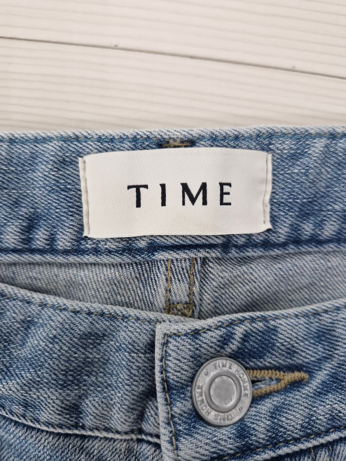 TIME HOMME 타임옴므 22년 테이퍼드핏 데님 팬츠 상품이미지5