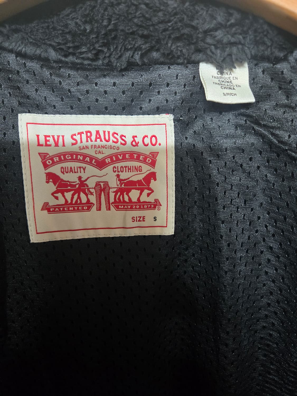 리바이스 쉐르파 플리스 자켓 블랙 S 상품이미지4