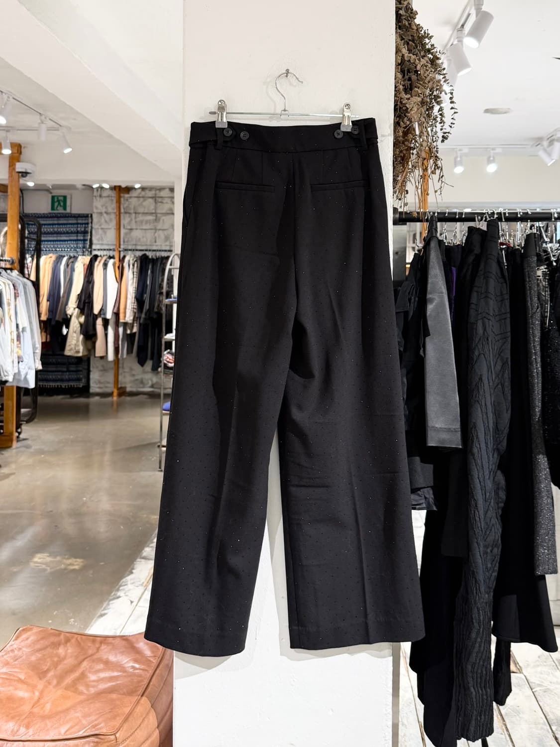 3.1 필립 림 블랙 비즈 슬랙스 팬츠 상품이미지4