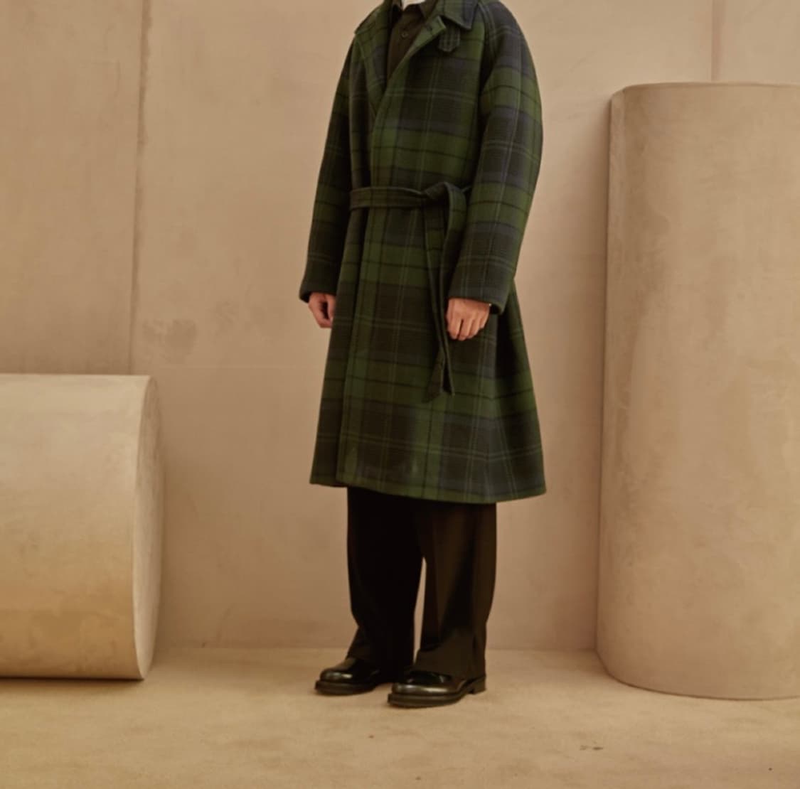 타탄체크 발마칸코트 M 상품이미지9