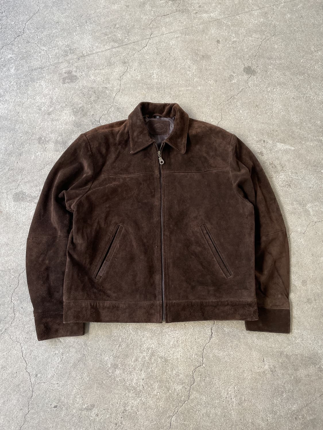 90s Dickies Cow Hide Suede Dark Brown 상품이미지3