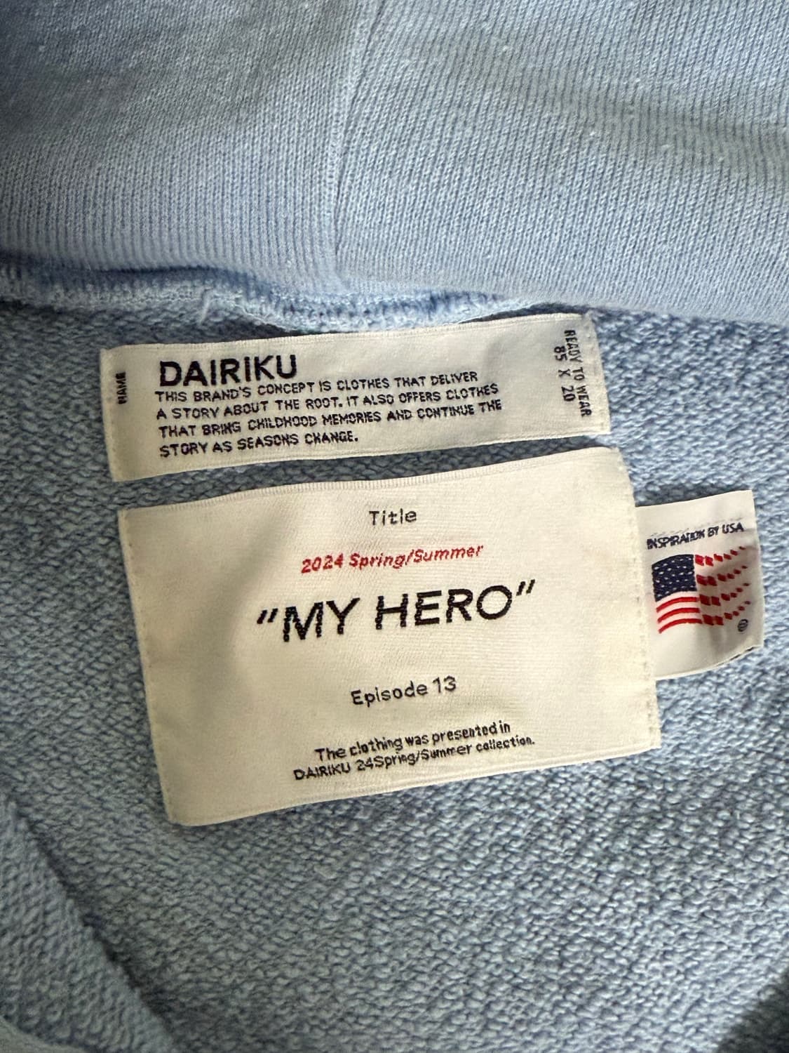 [m] dairiku 24ss sunburn zip up hoodie 상품이미지4