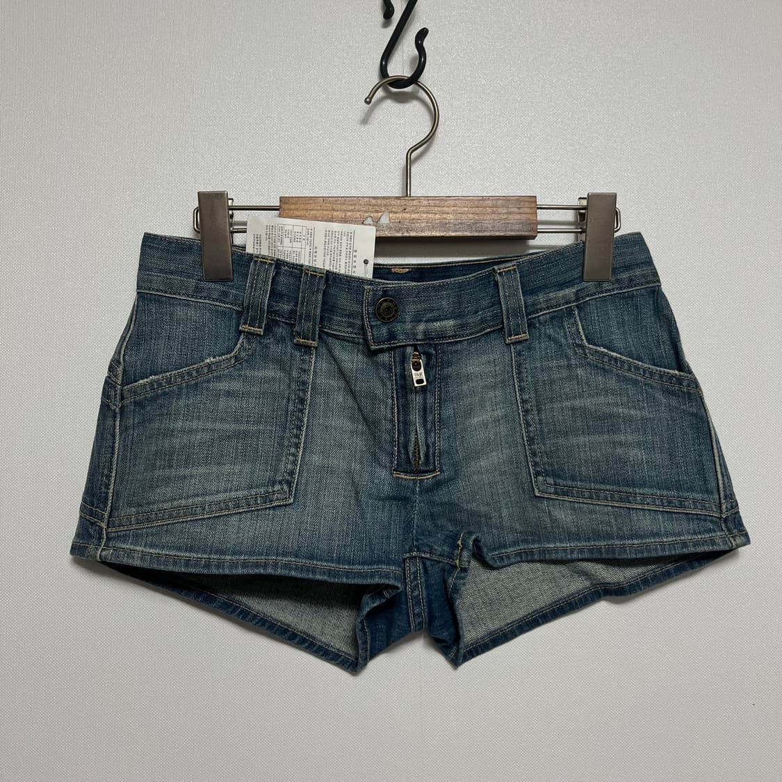 얼진 빈티지 데님 숏팬츠 27 새상품 상품이미지1