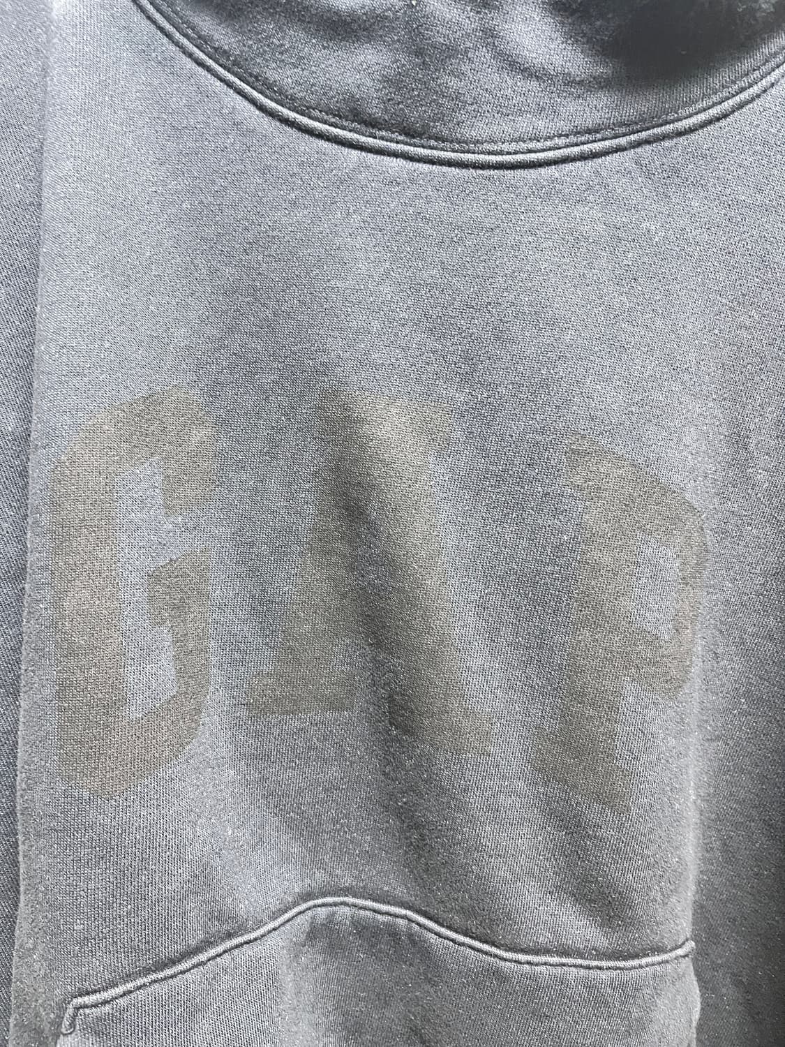 이지X갭 엔지니어드 바이 발렌시아가 도브 후드 워시드 블랙 S사이즈 상품이미지2