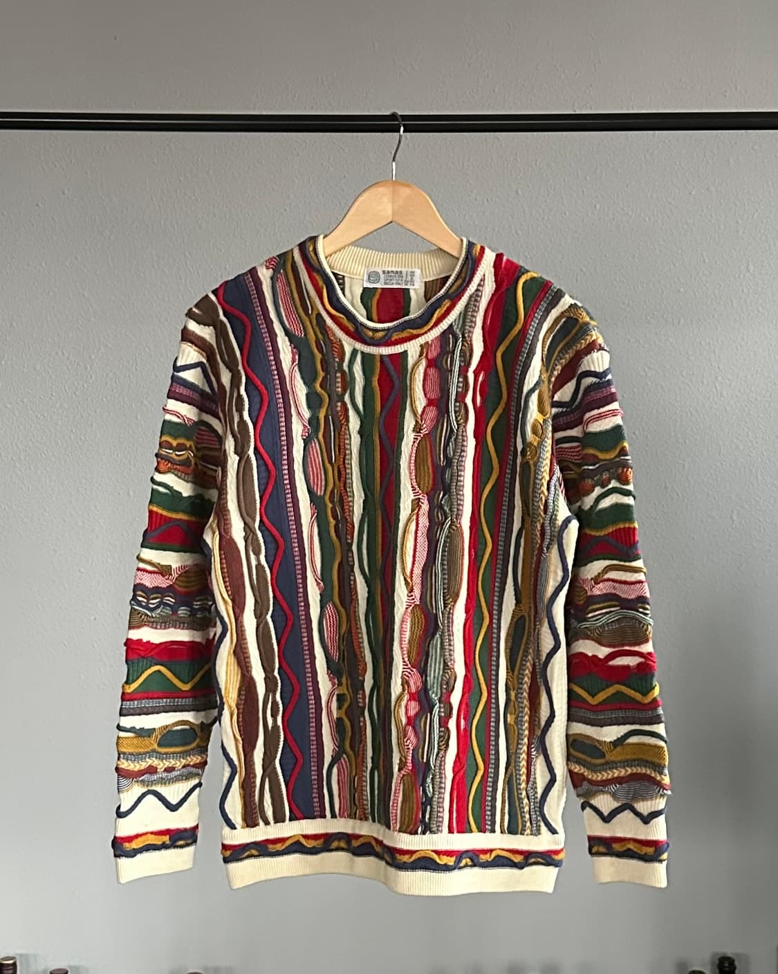 [S]samas 3D 멀티컬러 케이블 니트 스웨터 상품이미지1