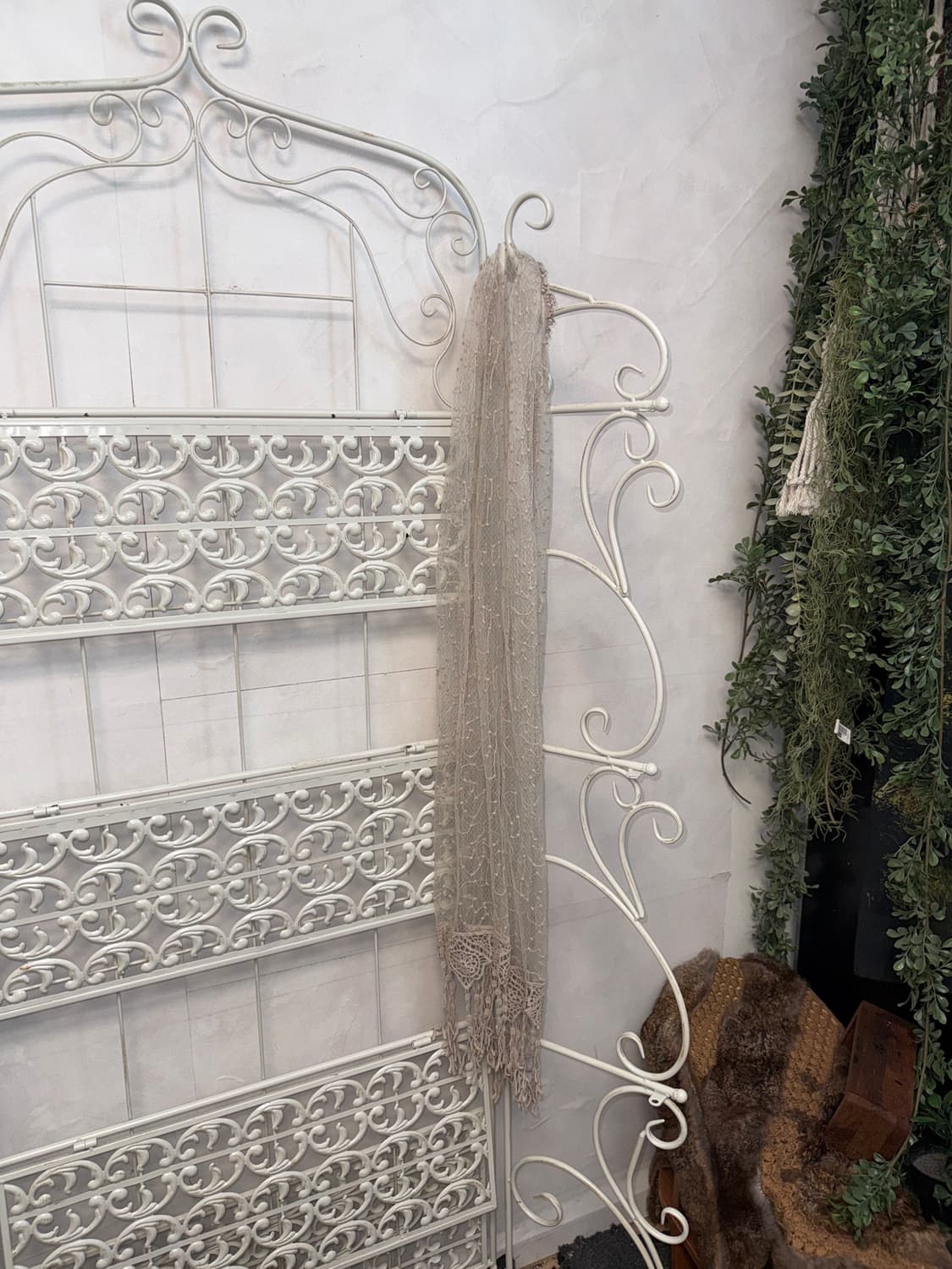 Ash pink crochet lace scarf 상품이미지4