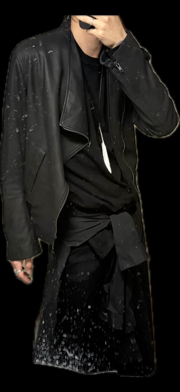 앤드뮐미스터 fw10 비대칭 가죽 자켓 상품이미지2