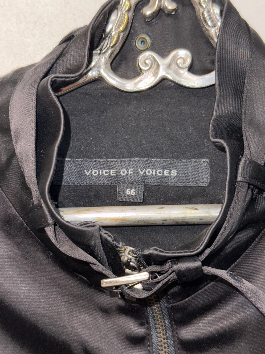 Voice Of Voices black satin shirring jk 상품이미지4