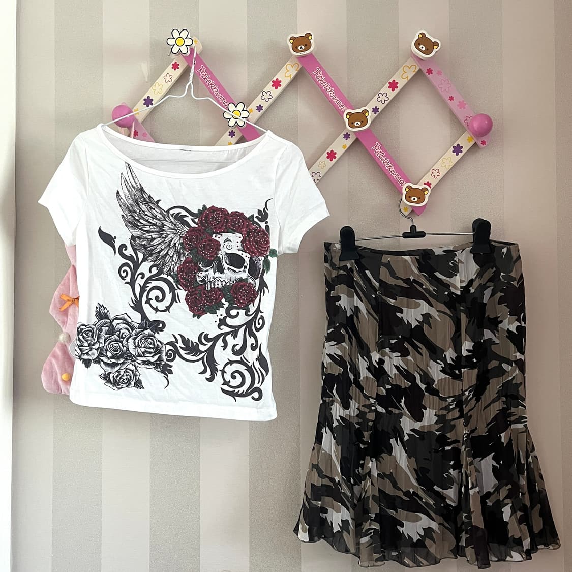 빈티지y2k펑크에드하디깔코디세트밀리터리스커트 상품이미지1