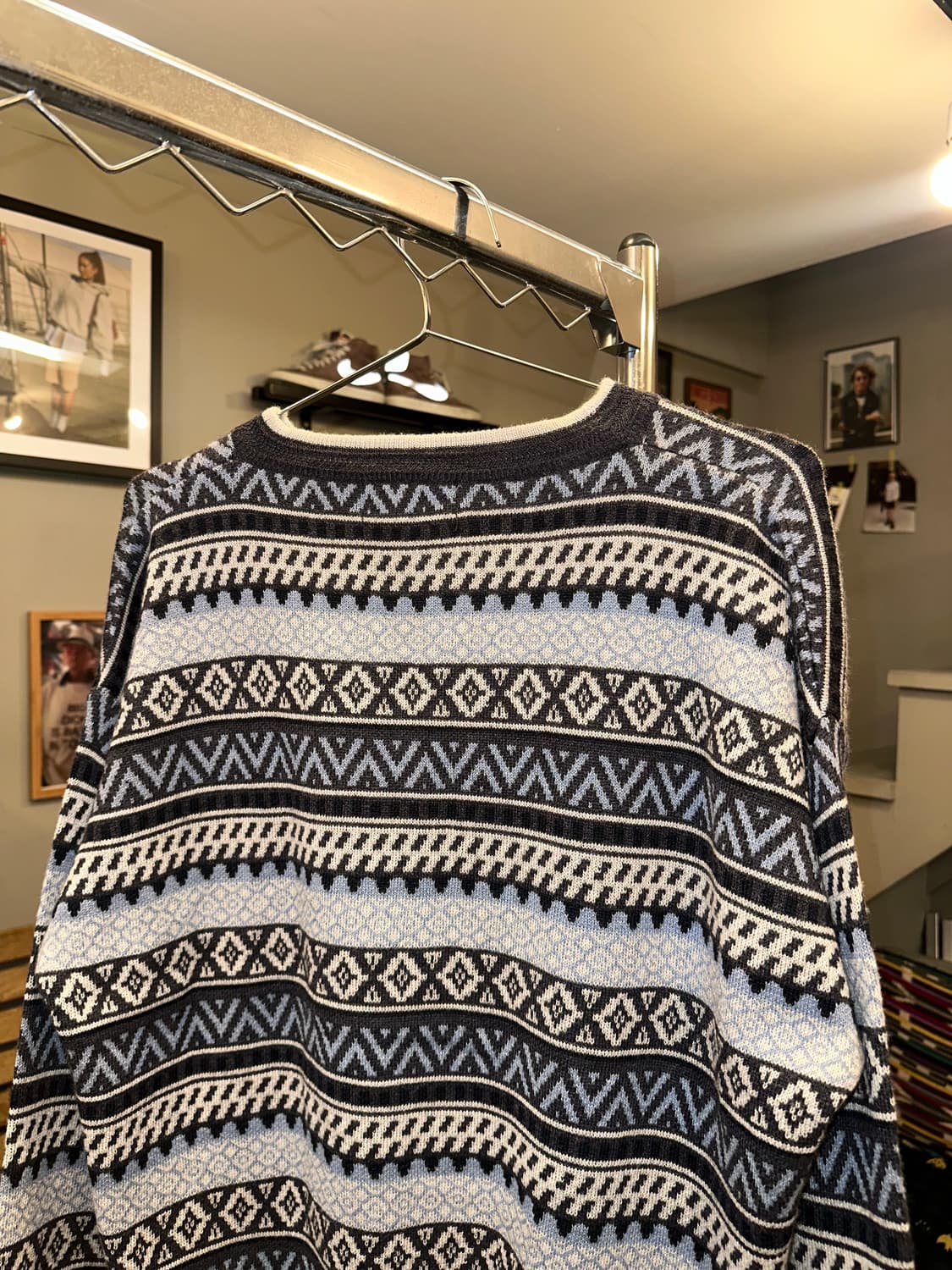 90’s Gianni Valentino ethnic wool knit 상품이미지8