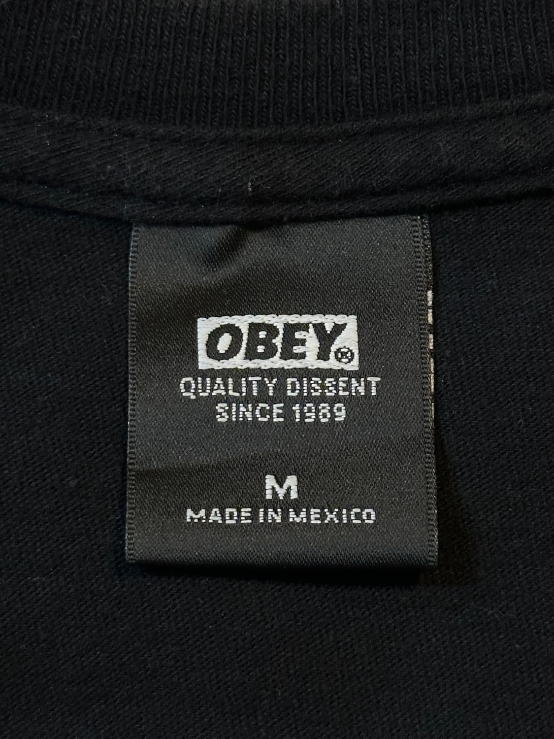 오베이 OBEY 점블드 아이즈 반팔 티셔츠 블랙 상품이미지5
