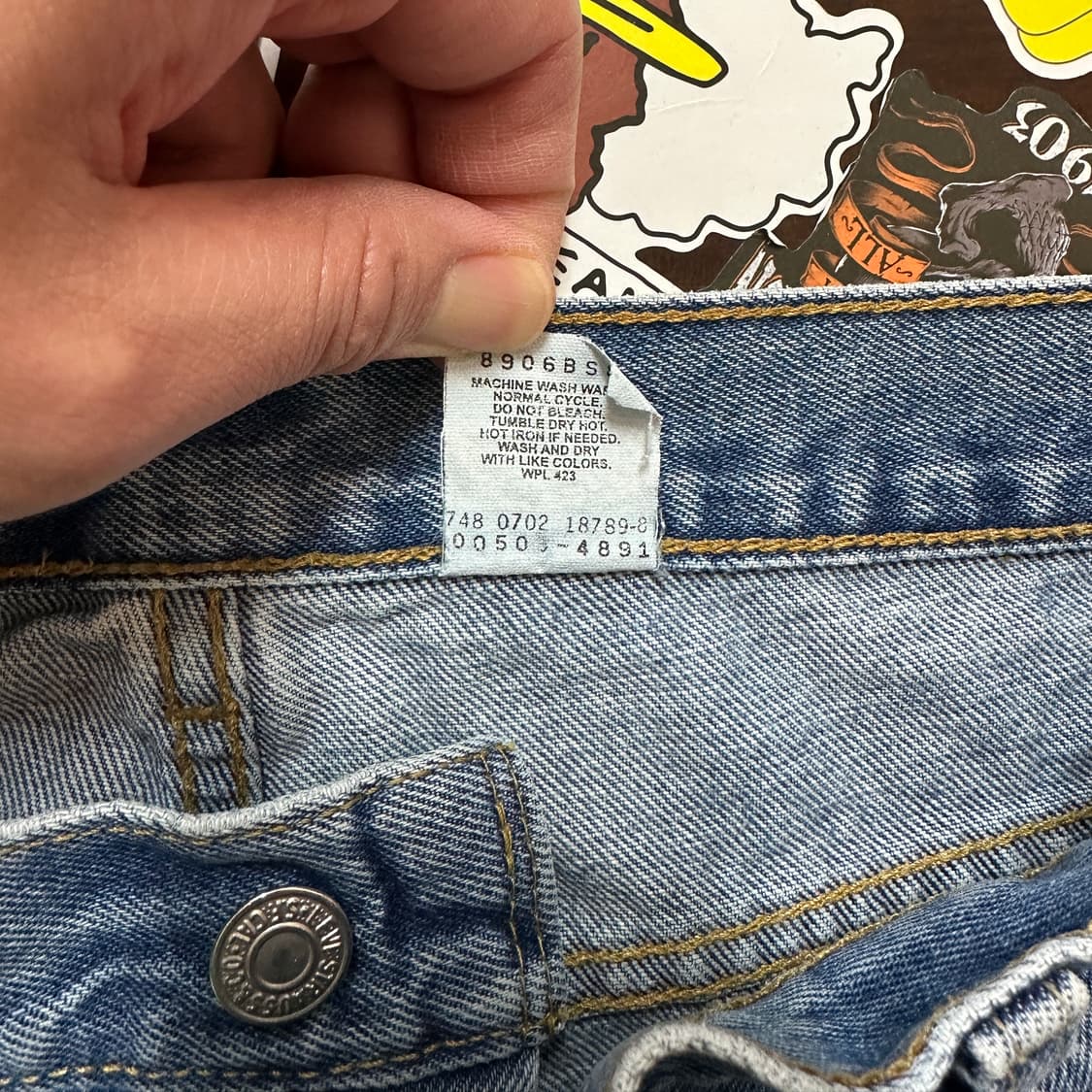 Early 00s 리바이스 505 블루 진 데님 팬츠 36 상품이미지8