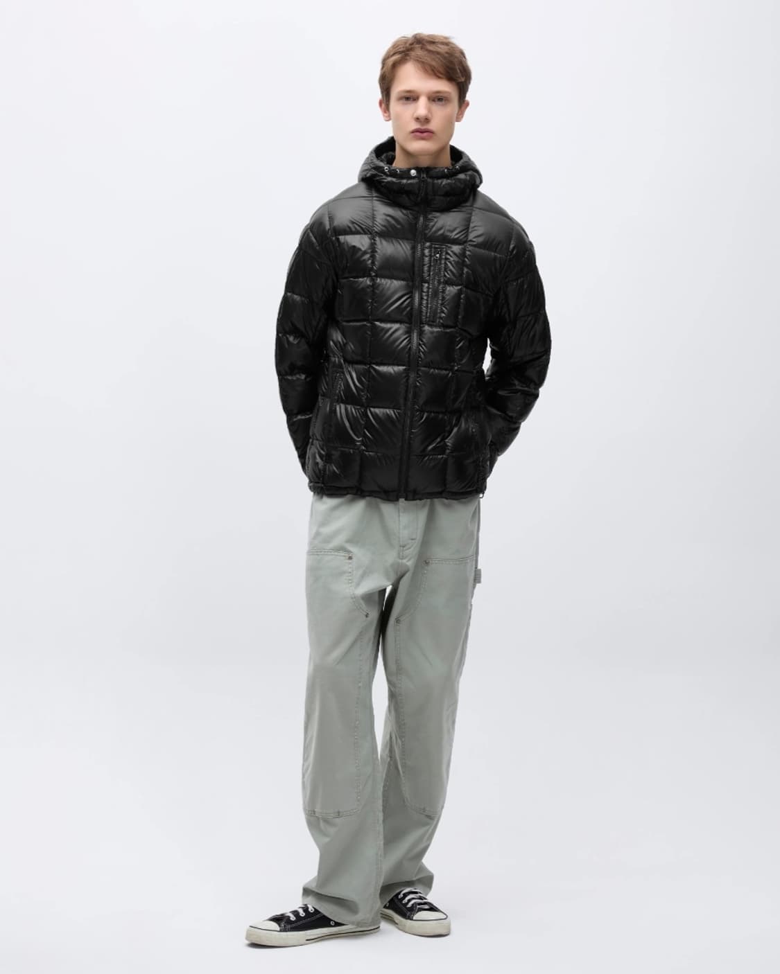 Khakis camper hooded down jaket M 상품이미지10