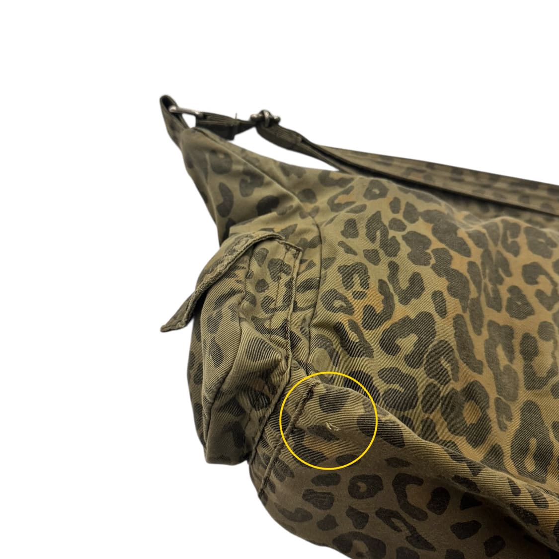 히스테릭글래머 레오파드 스터드 숄더백 올리브 상품이미지6