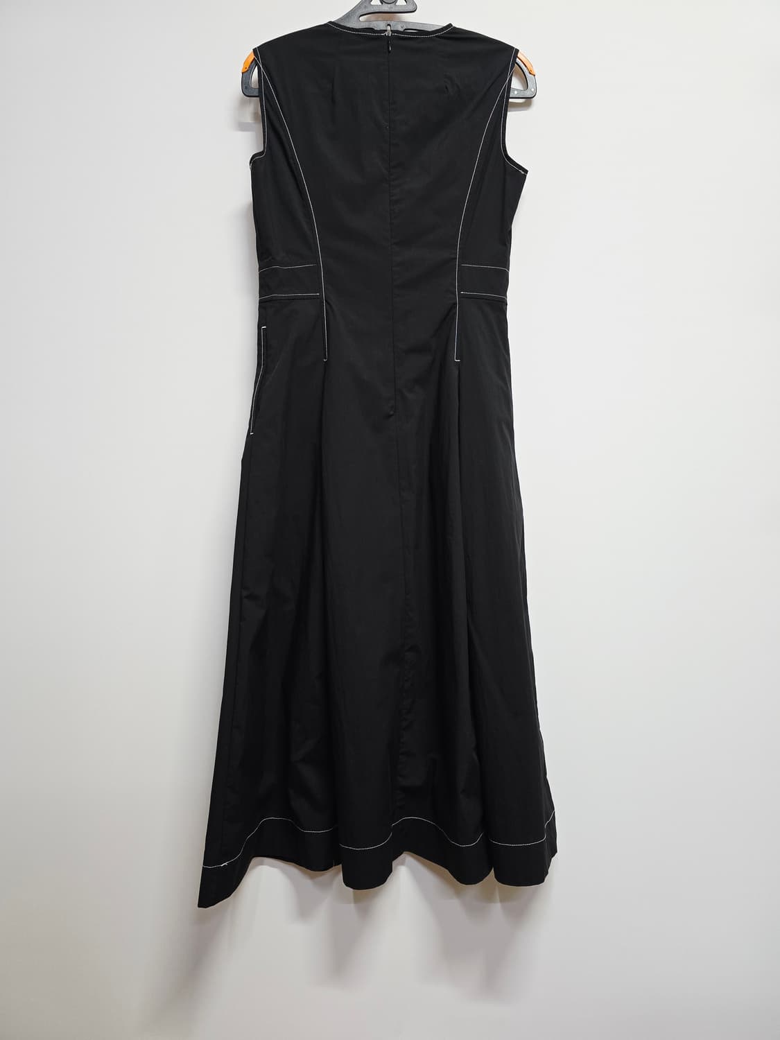 에고이스트 블랙 롱 원피스 스티치 포인트55 상품이미지5