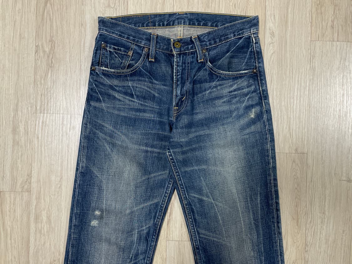 30) 00s 리바이스 재팬 502 일자핏 번개워싱 청바지(LVC&RRL 상품이미지5