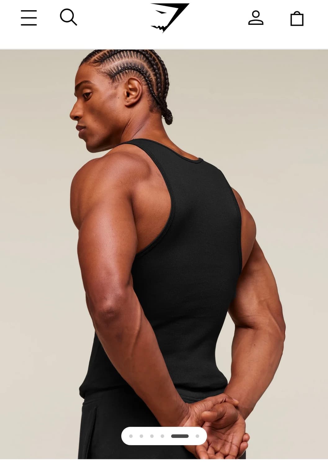 짐샤크 RIBBED TANK 3 PACK 탱크탑 나시 상품이미지2