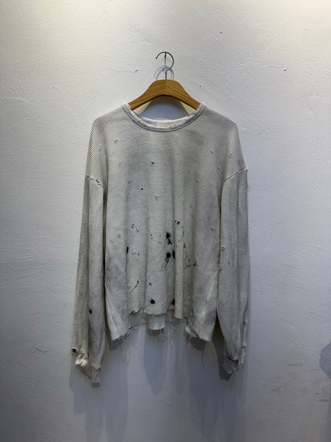 빈티지 와플 긴팔 상품이미지1