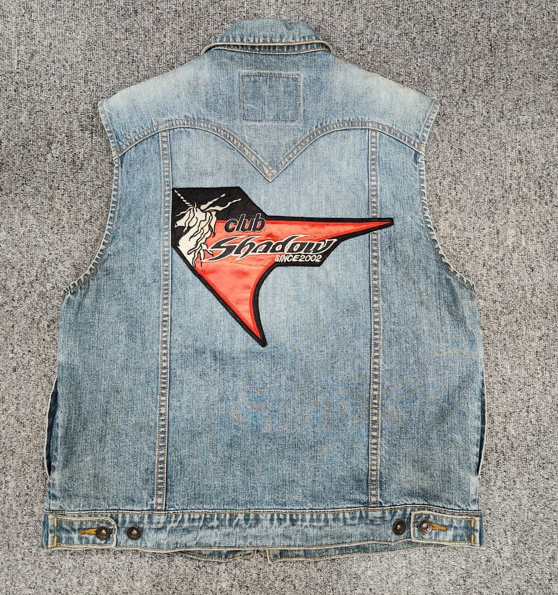 리바이스 빈티지 패치 커스텀 데님 베스트 조끼 100 상품이미지2