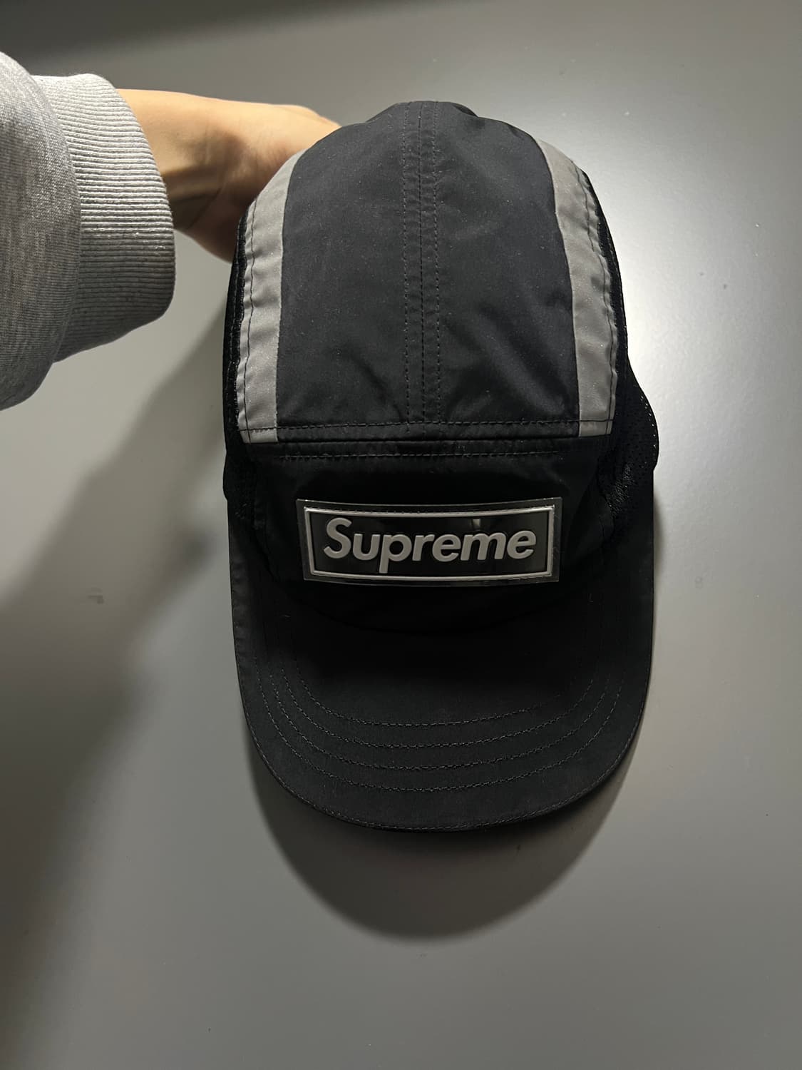 슈프림 사이드 메쉬 캠프캡 블랙 - 25SS 상품이미지1