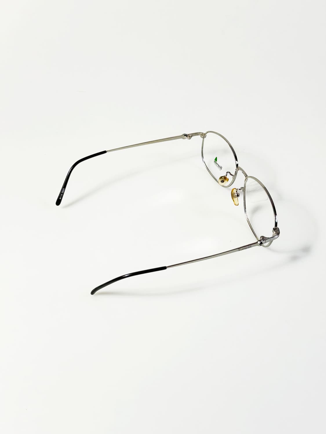 90s BLUESAIN 실버 메탈 슬림 스퀘어 빈티지 안경 상품이미지4