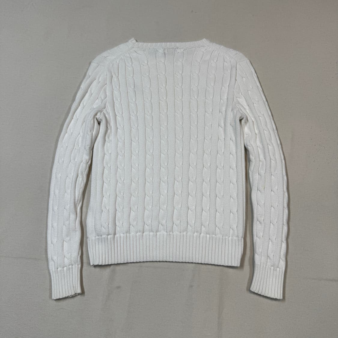 M) 폴로 랄프로렌 케이블 꽈배기 라운드넥 니트 상품이미지5