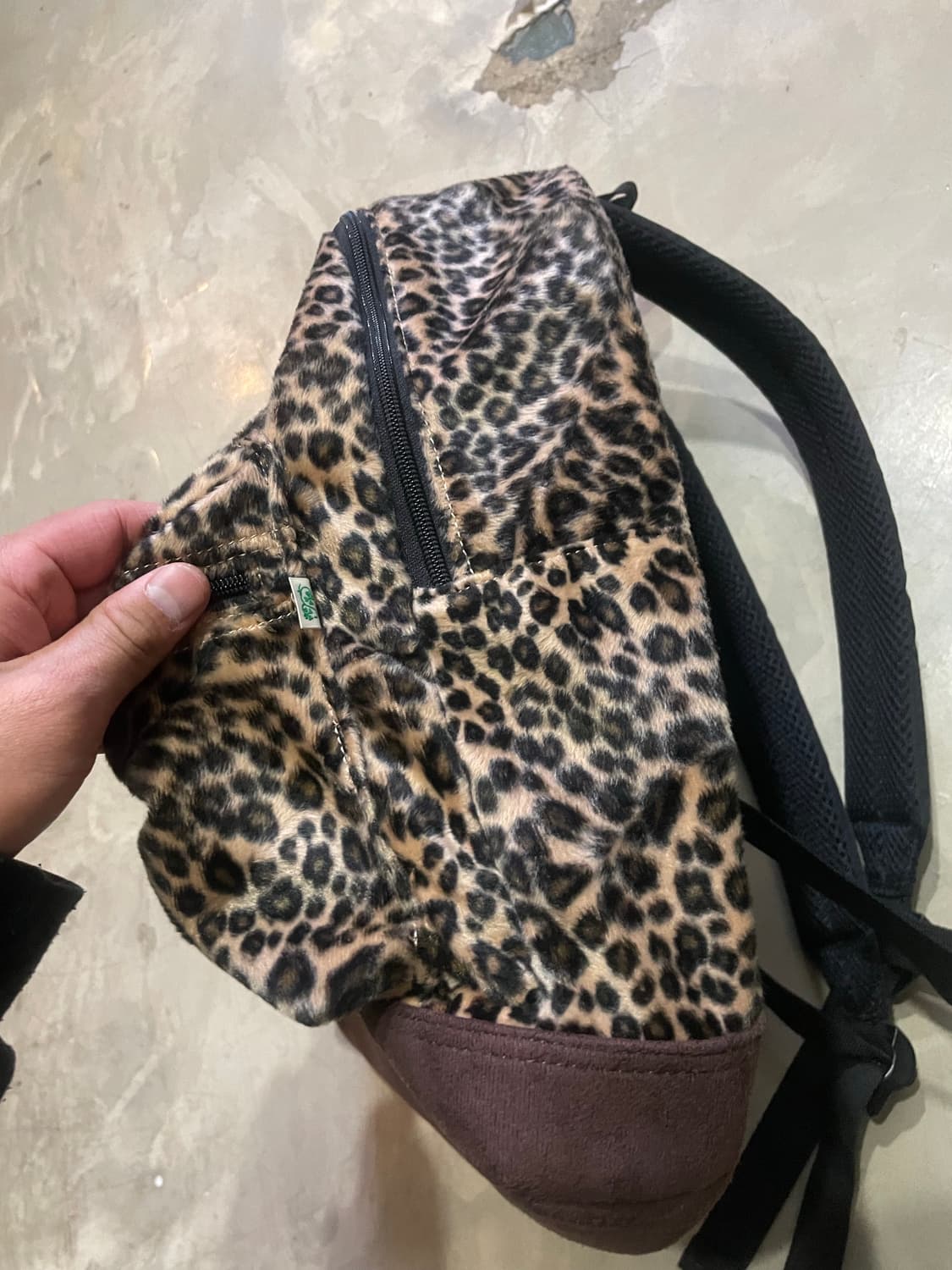 Beams heart 빔즈 레오파드 백팩 상품이미지5