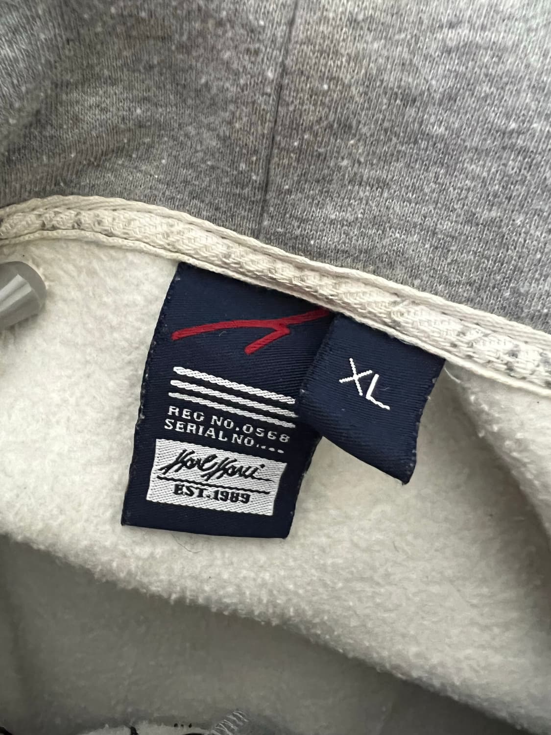 00s 칼카니 스펠아웃 그레이 후드집업 y2k 힙합 상품이미지3