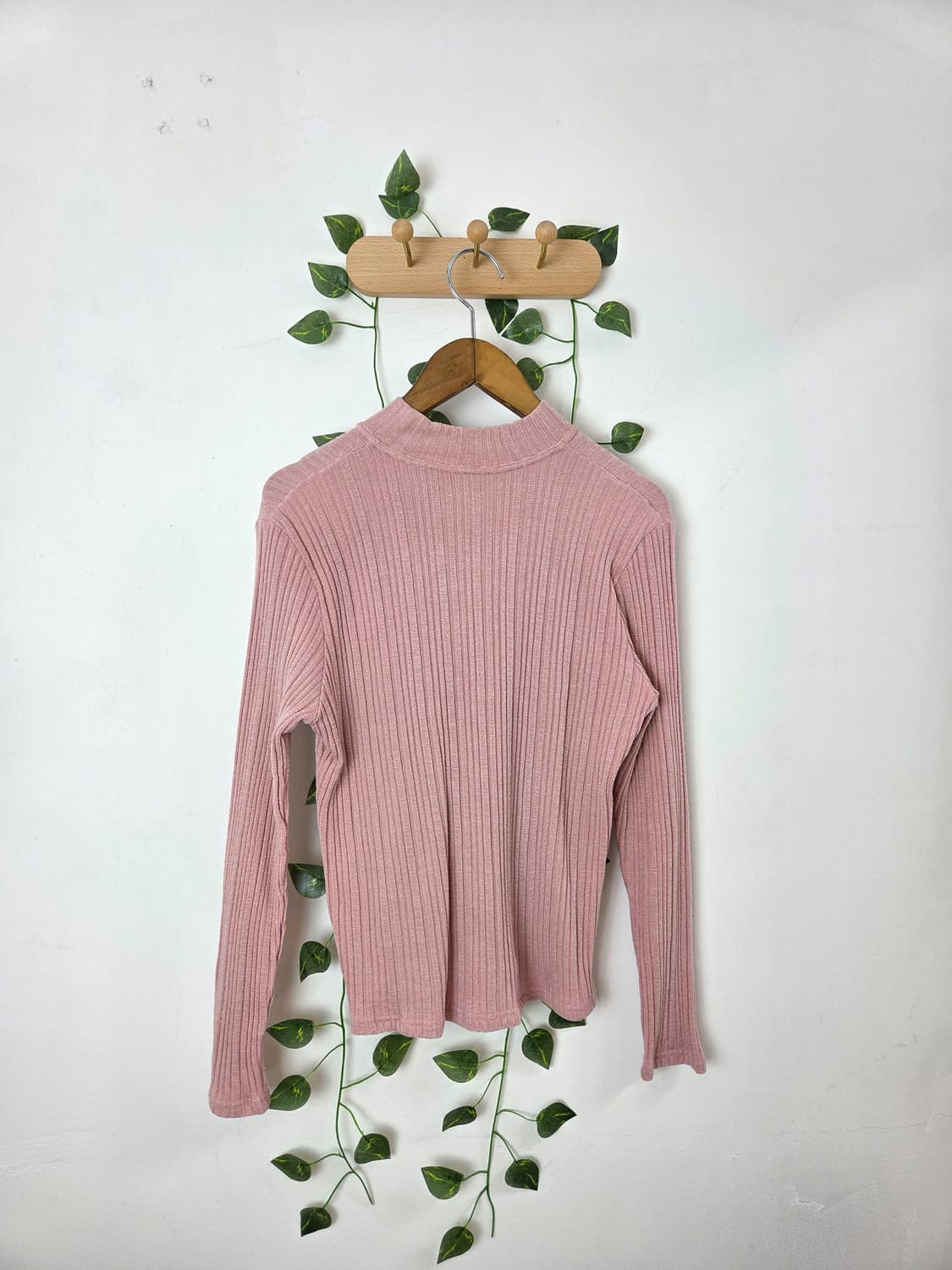 하이넥 핑크 슬리브 상품이미지3