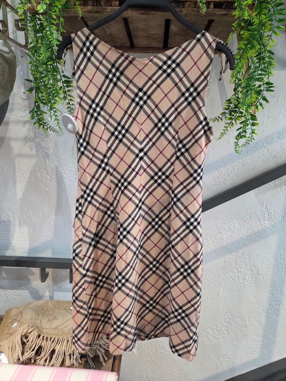 Burberry 버버리 베이지 노바체크 미디원피스 상품이미지5