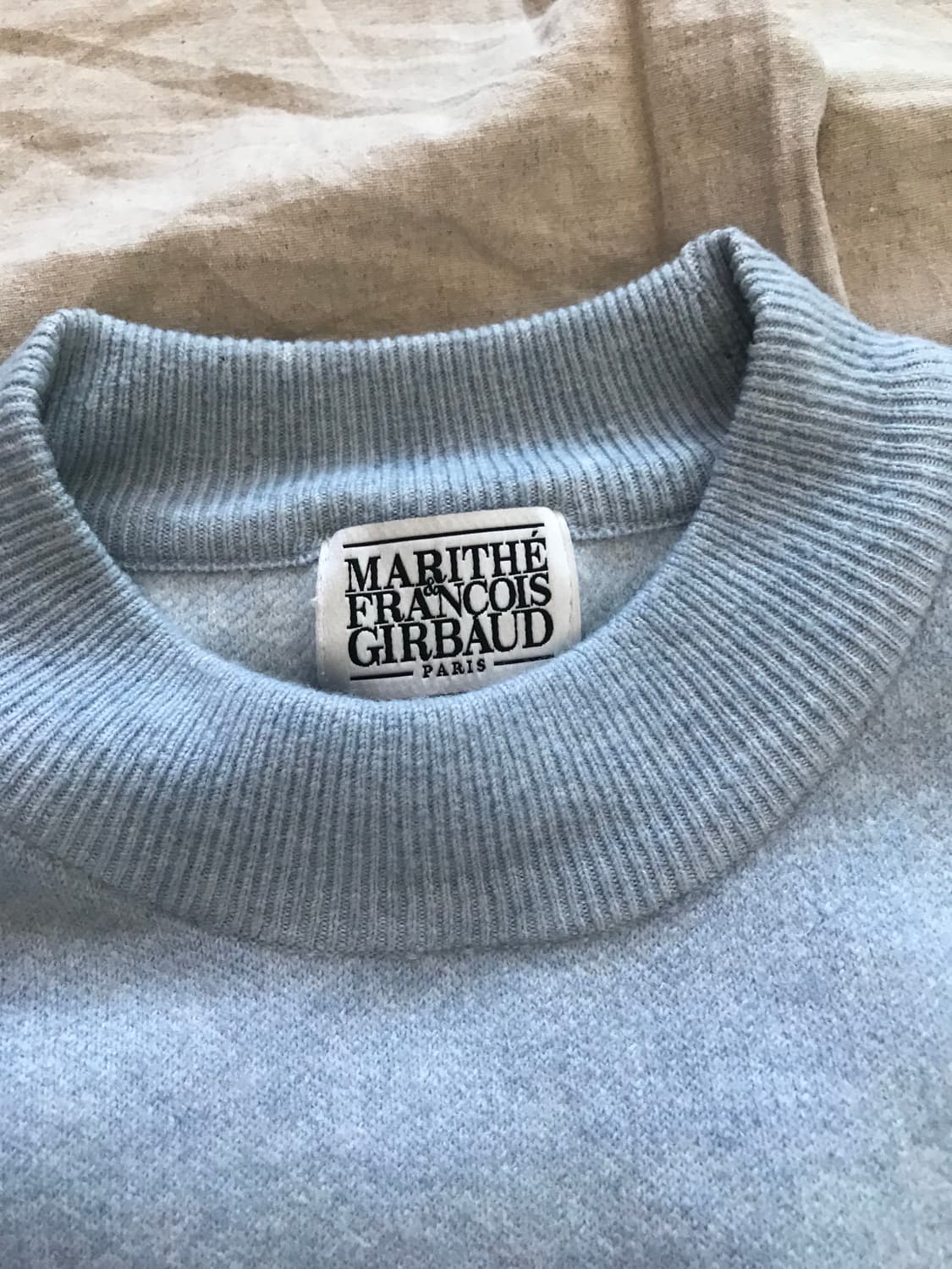 마리떼 프랑소와 저버 스펠아웃 로고 스카이 블루 니트 상품이미지7