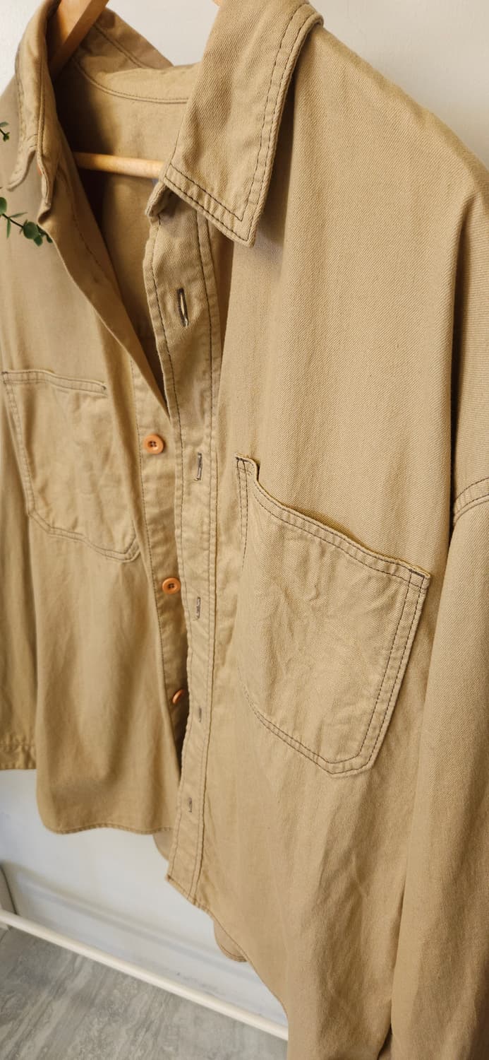 에잇세컨즈 카키색 남방 셔츠 XXL 상품이미지3