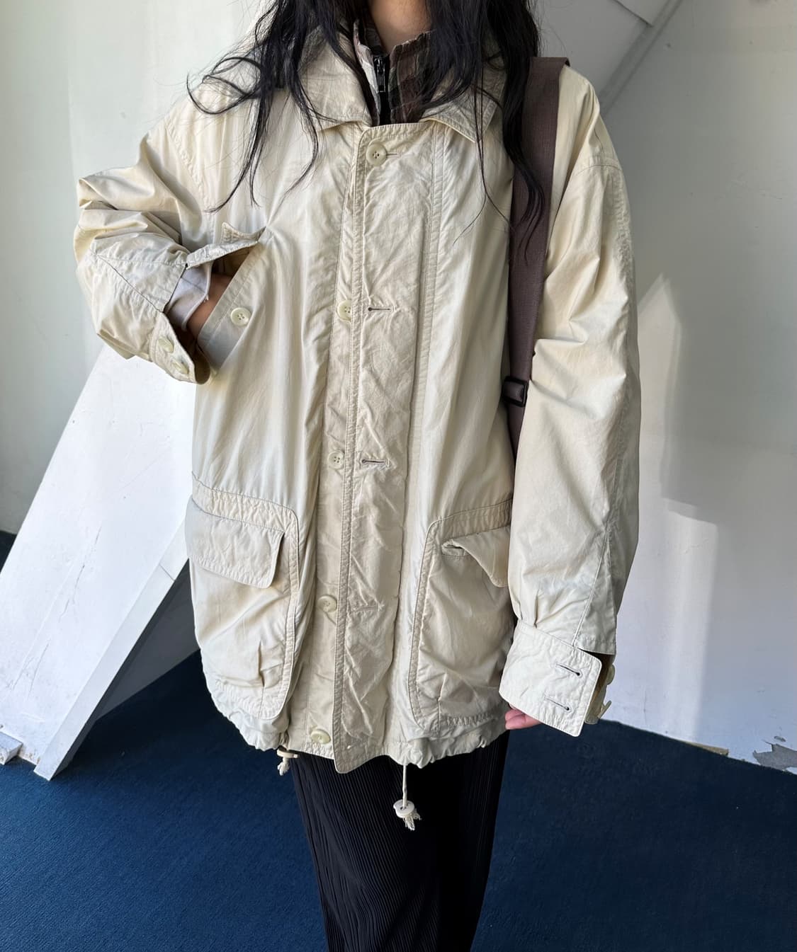 High count cotton nylon mil parka 상품이미지8