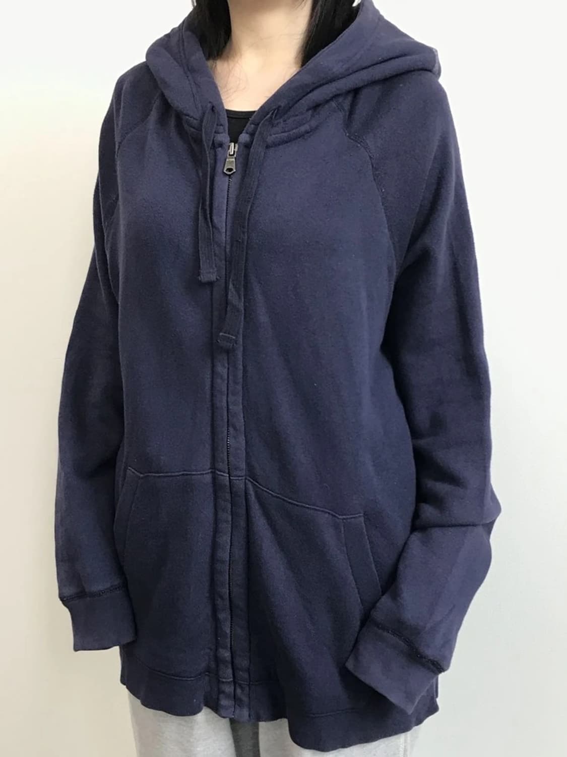 GAP Navy Zip Hoodie Hidden Graphic 상품이미지2
