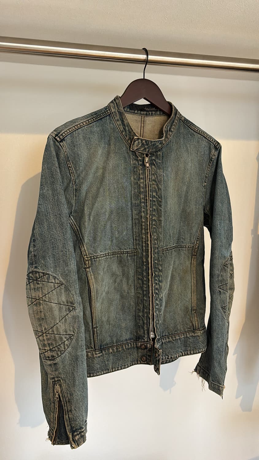 (Rare*) 2000's Elbow Patch Denim Jacket 상품이미지4