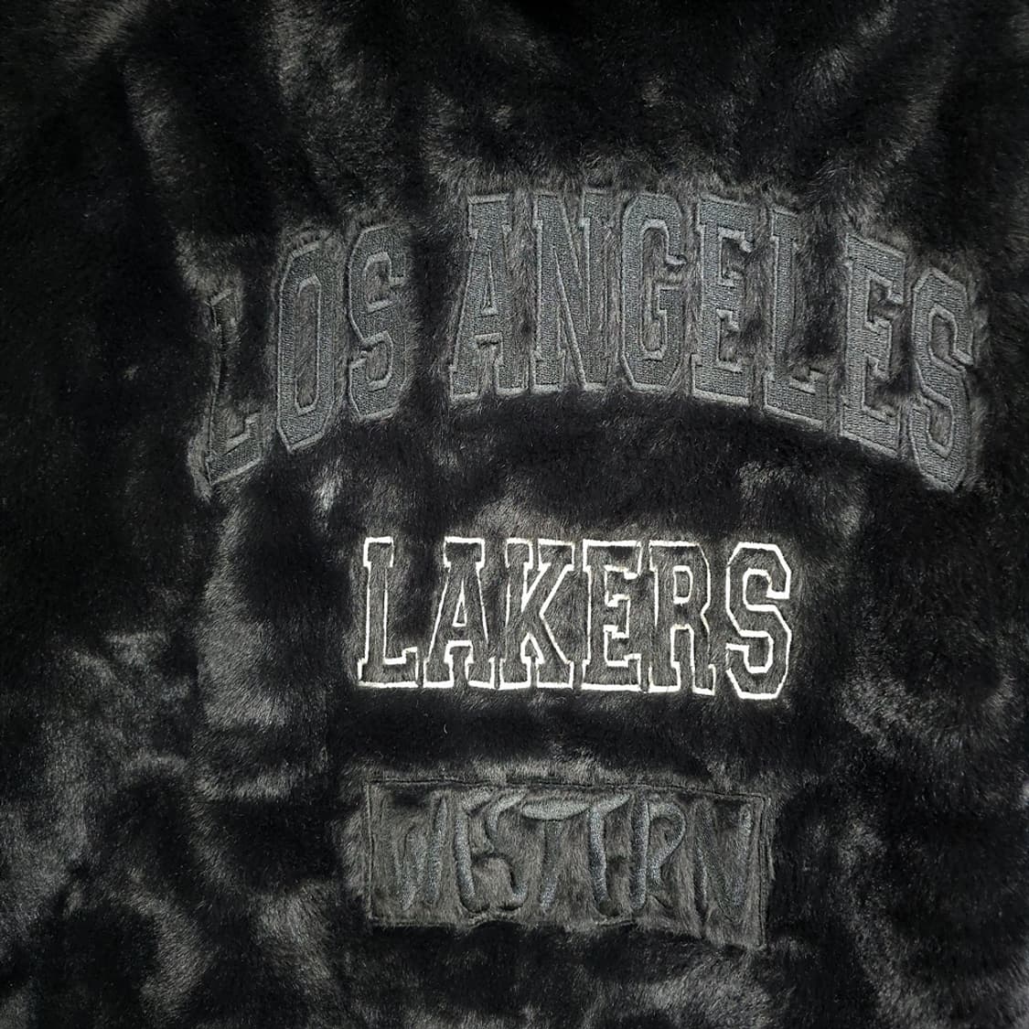 NBA 페이크퍼 후드 집업 블랙 XS 상품이미지5