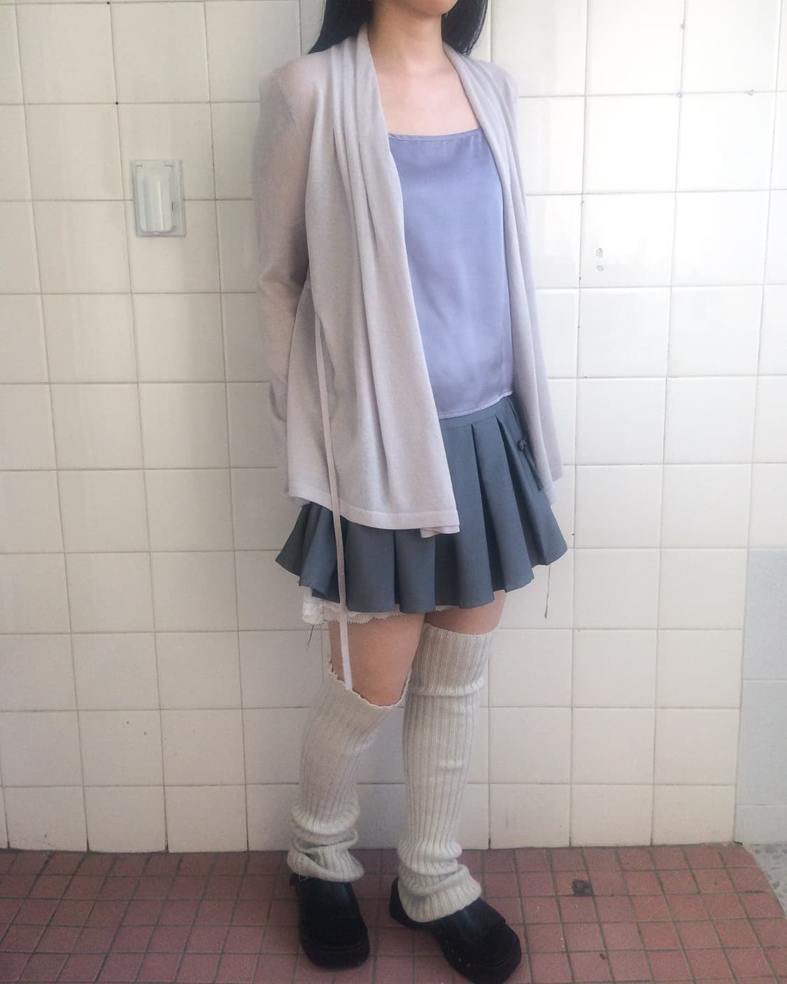 Drape tied cardigan 상품이미지7