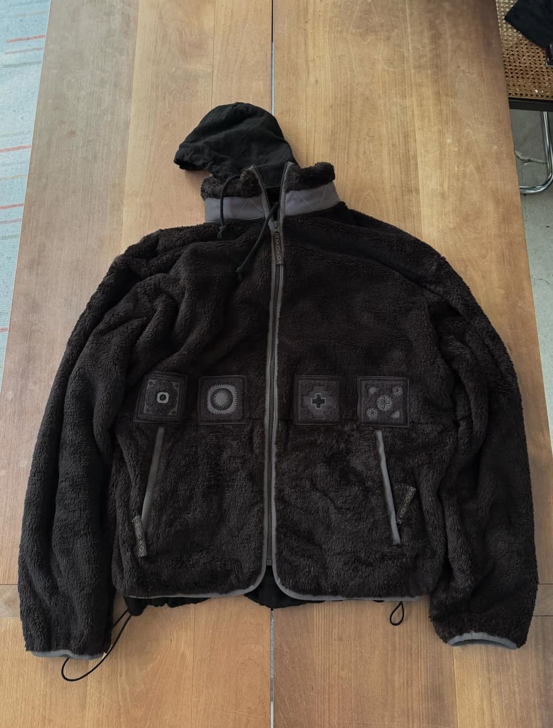 [판매,교신] 폴리테루 셰르파 플리스 자켓 블랙 4 상품이미지1