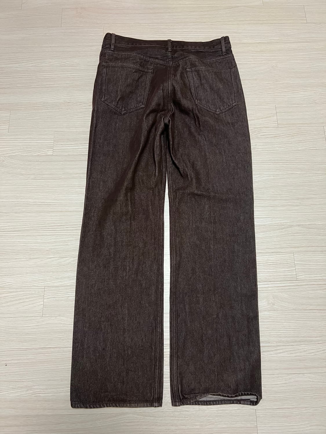 오라리/22AW 하드드위스트 데님 5P 팬츠 브라운/30 상품이미지3